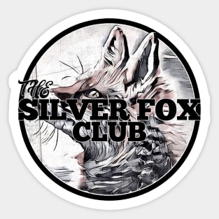 The Silver Fox Club Design Sticker